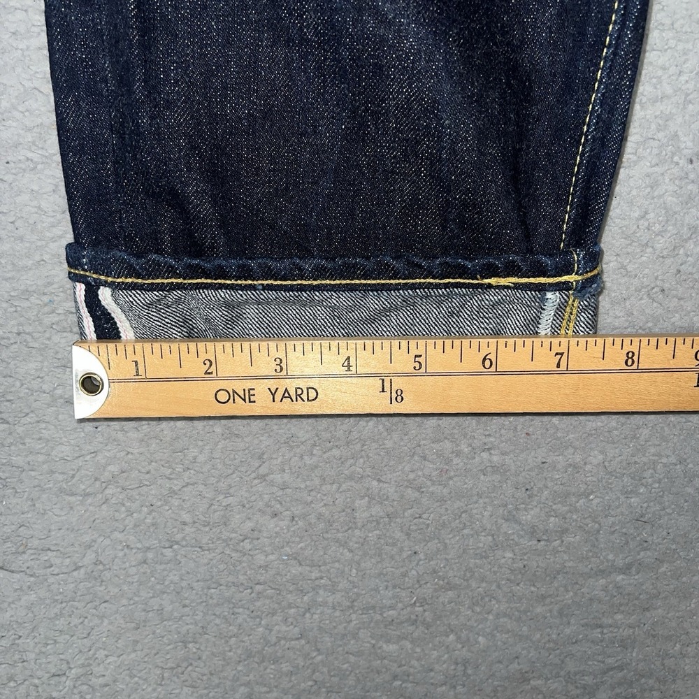 Real Joe McCoy 906 Selvedge Denim Jeans 31 x 36 (31 x 30) Indigo Made in Japan - Picture 14 of 16
